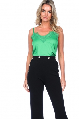 CC Heart |  Top with lace details Puck | green