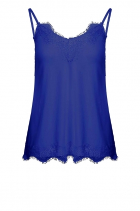 CC Heart | Top with lace details Puck | blue