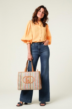 Look Crêpe blouse with balloon sleeves Yvonne