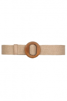 Knit-ted | Elastic waist belt Jacky | Beige