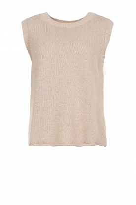Knit-ted | Cotton knitted top Java | Beige 