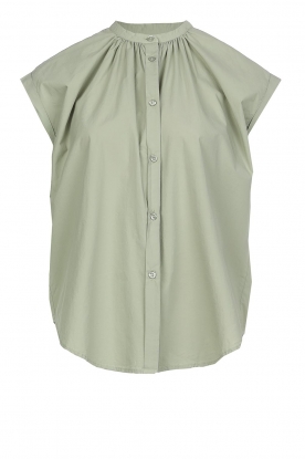 Knit-ted | Kendra blouse Poplin | Green