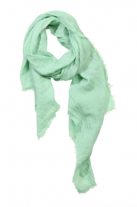 Knit-ted | linen scarf Ezra | Green 
