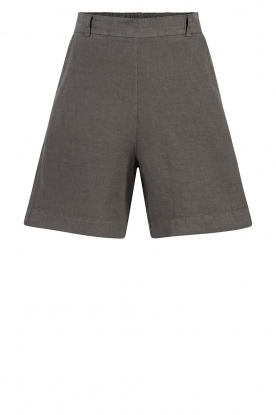 Knit-ted | Linen shorts Karmen | gray