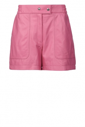 STUDIO AR | Leather shorts Tory | pink