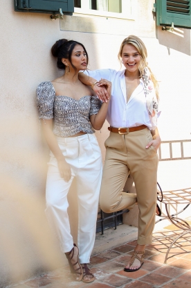 Second Female |  Cigarette trousers Junni | camel