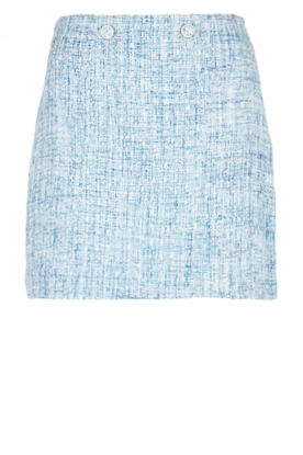 Suncoo | Boucle mini skirt Flavia | blue
