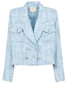 Suncoo | Boucle cropped jacket Diva | blue