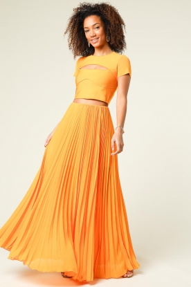 Patrizia Pepe | Plissé rok Sunshine | oranje 