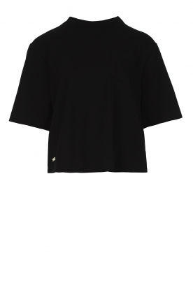 Lune Active | Boxy t-shirt Forrest | black