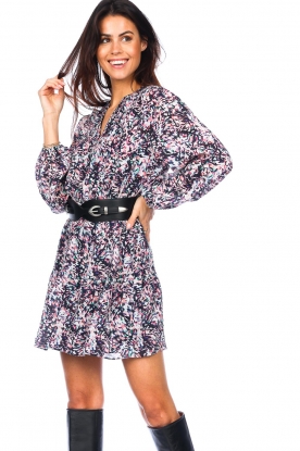 Dante6 |  Printed dress Lucy | back