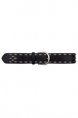 Dante 6 | Leather belt Cinque | black