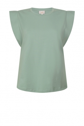 Aaiko | T-shirt with cap sleeves Cora | blue
