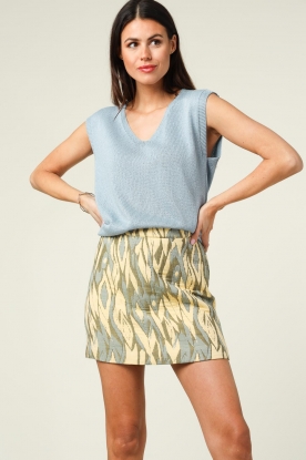 Aaiko |  Printed skirt Nasma | yellow