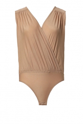 Louizon | Pleated bodysuit Ines | nude