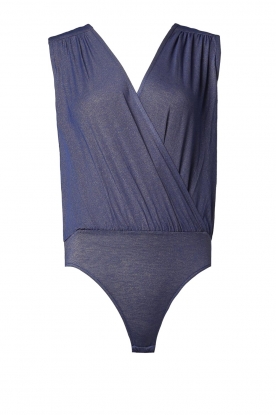 Louizon | Pleated bodysuit Ines | blue