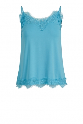 CC Heart | Top with lace details Puck | blue