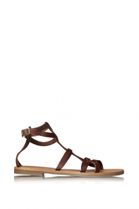 Zoes | Leather sandals Antikeri | brown