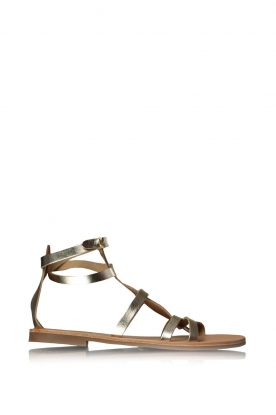 Zoes | Leather sandals Antikeri | gold
