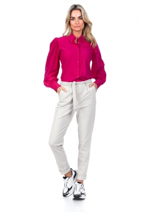 Look Travelwear blouse with puff sleeves Doris