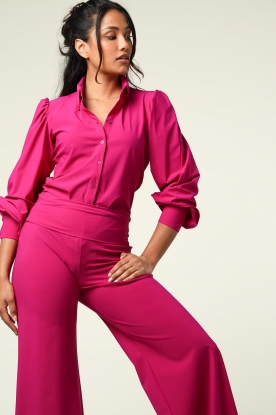 D-ETOILES CASIOPE |  Travelwear blouse with puff sleeves Doris | pink 