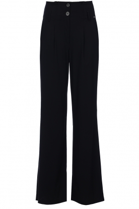 D-ETOILES CASIOPE |High waist pants van travelwear Evita | zwart