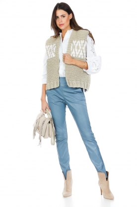 Look Knitted gilet with design Lianne