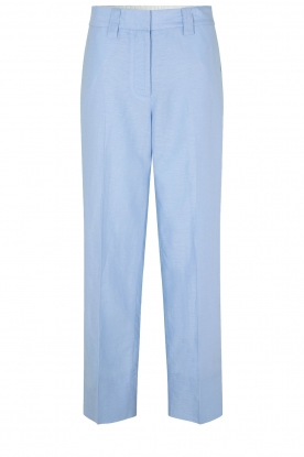 Second Female |Linnen pantalon Liah | blauw