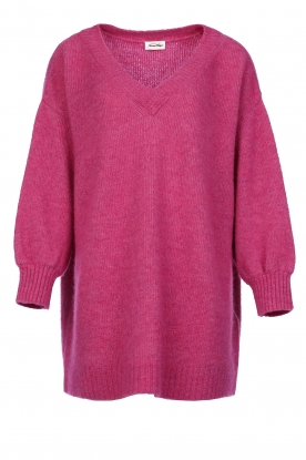 American Vintage | Knitted v-neck sweater East | pink