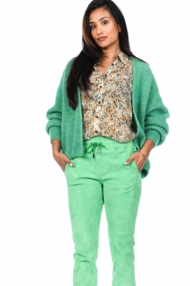 American Vintage |  Knitted cardigan East | green 