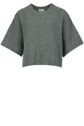 American Vintage | Knitted v-neck sweater Gioia | green