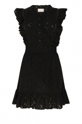 Aaiko | Embroidery dress Fajenna | black