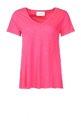 American Vintage | Basic V-neck T-shirt Jacksonville | pink