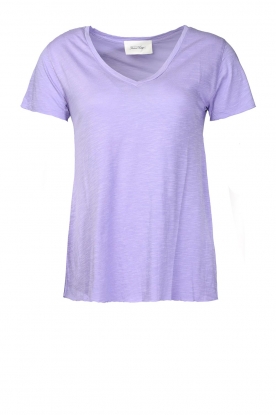 American Vintage | Basic V-neck T-shirt Jacksonville | purple
