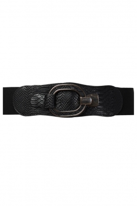 Little Soho | Elastic waist belt with hook Nadine | black