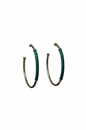 Barong Barong | Earrings Saphira Basic large | green