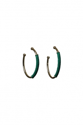 Barong Barong | Earrings Saphira Basic medium | green