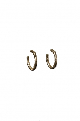 Barong Barong | Earrings Saphira Full Moon small | gold