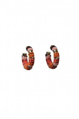 Barong Barong | Earrings Saphira Beads small | orange