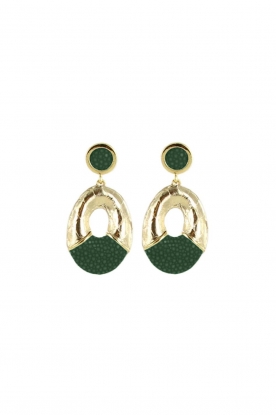 Barong Barong | Earrings Saphira Happy Ufo | green