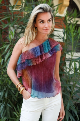 Dante 6 |  One-shoulder top disco | multi