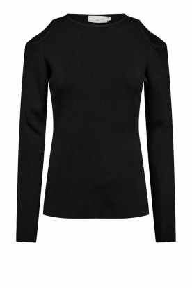 Copenhagen Muse | Tricot top with cut-outs Boo | black
