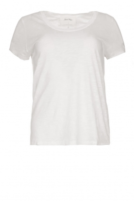 American Vintage | Basic round neck T-shirt Jacksonville | white