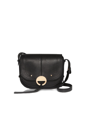 Vanessa Bruno | Leather shoulder bag Havane | black