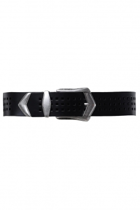 IRO | Leather waist belt Octa | black