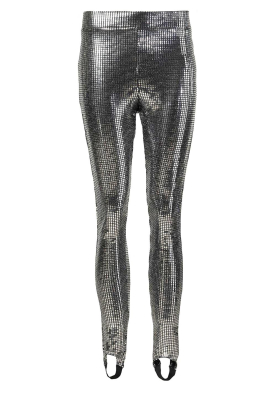 Silvian Heach |  Metallic legging Styles | silver 