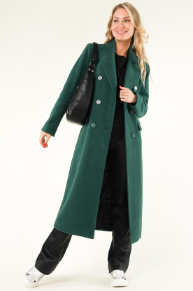 Silvian Heach |  Double-breasted coat Femke | green