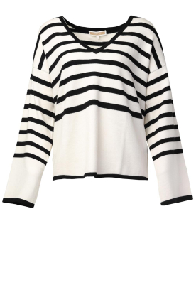 Kocca | Striped sweater Laeye | black