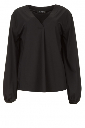 D-ETOILES CASIOPE |Travelwear top met pofmouw Arudy | zwart 