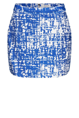 Lollys Laundry | Jacquard mini skirt Aqua | blue